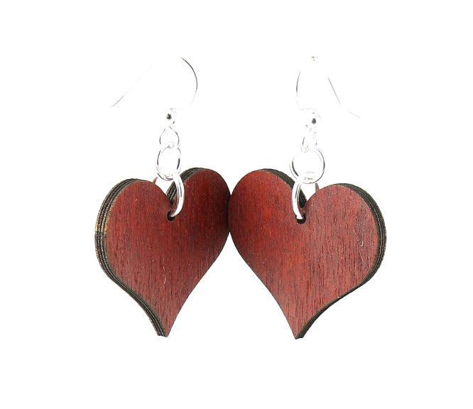 Small Solid Heart Earrings 