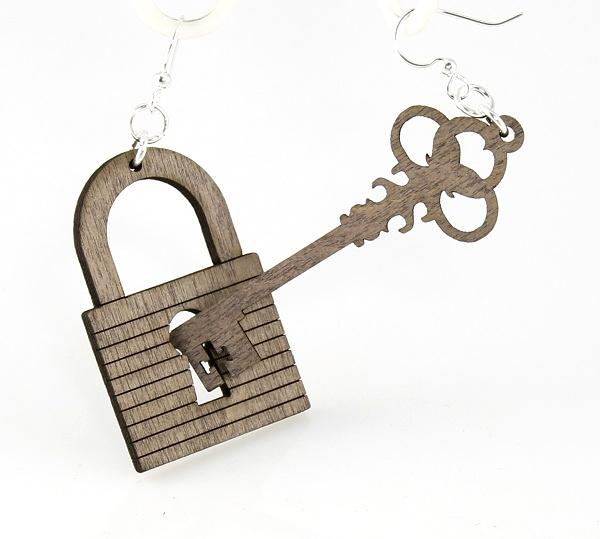 Lock and Key Earrings 