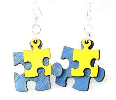 Puzzle Piece Earrings 