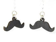 Mustache Earrings 