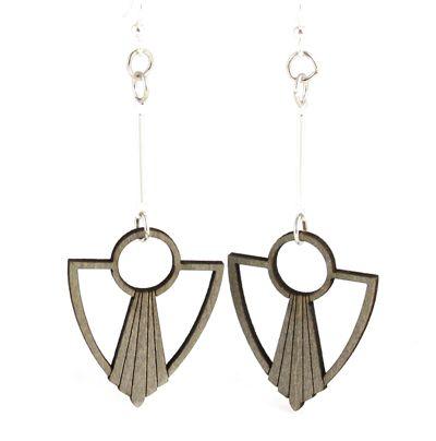 Art Deco Anchor Fan Earrings 
