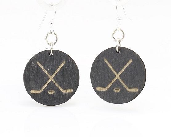 Hockey Puck Earrings 