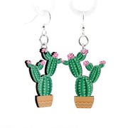 Flowering Cactus Earrings #1575