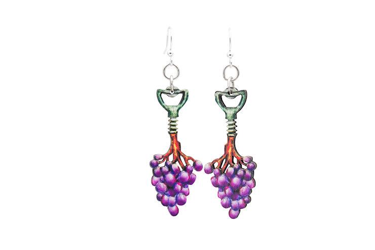 Corkscrew Grape Vine Earrings 
