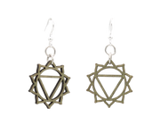 Manipura Chakra Wood Earrings #1634