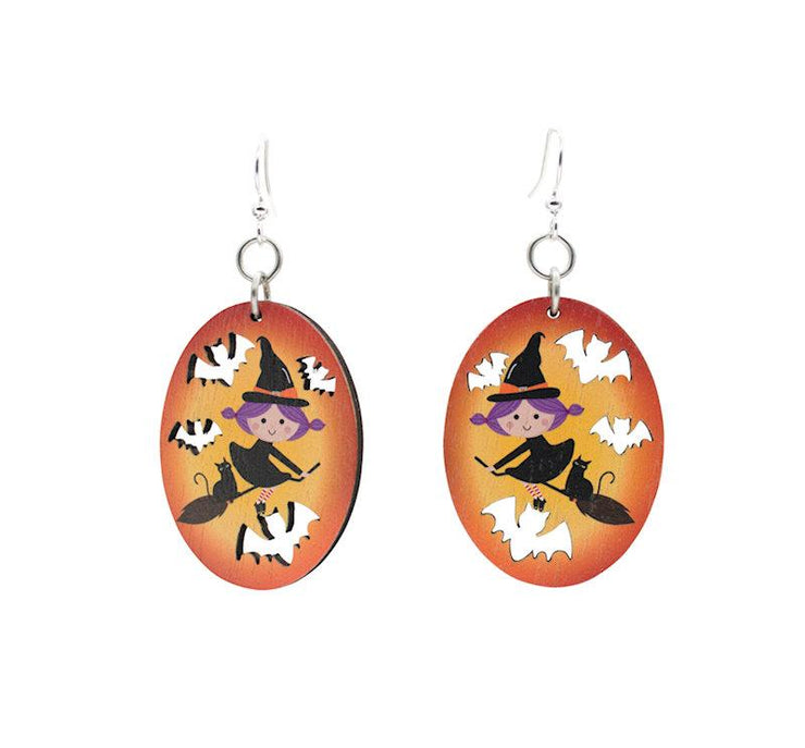 Flying Witch Earrings 