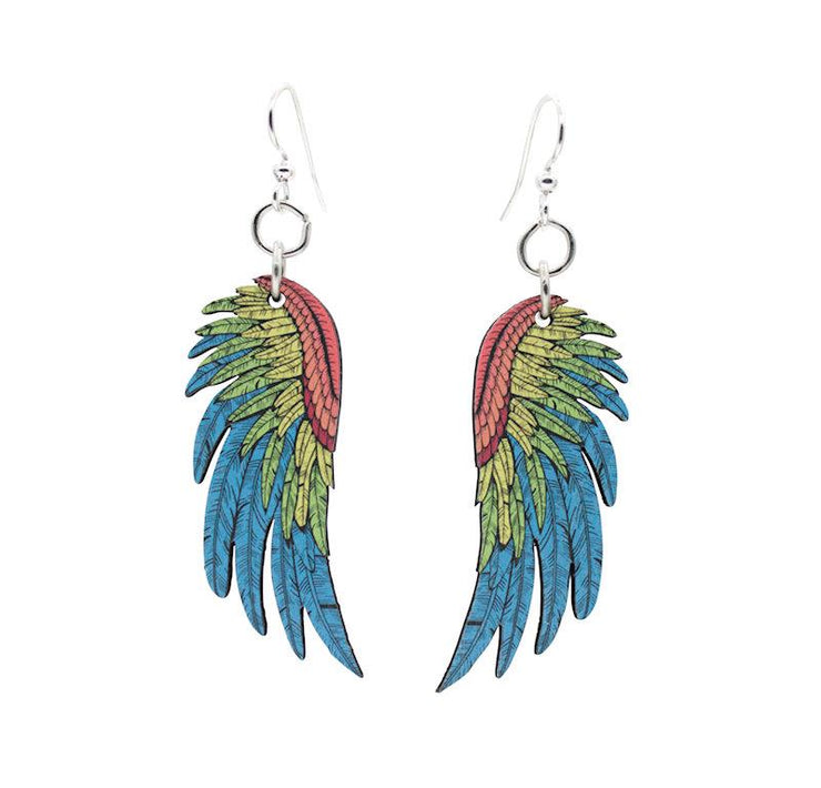 Macaw Wing Earrings 