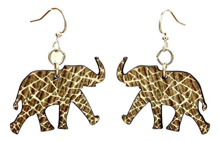 Elephant Print Earrings