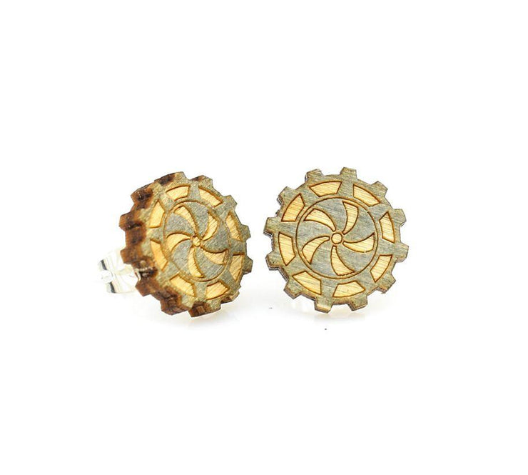 Gear Stud Earrings 