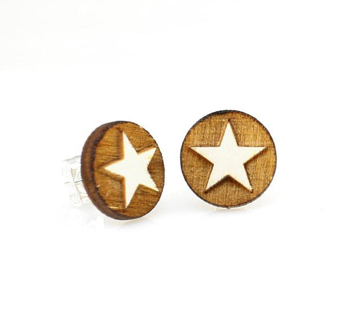 Western Star Stud Earrings 