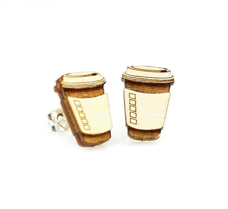 Coffee Stud Earrings 