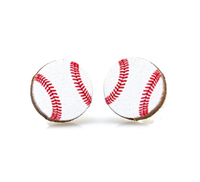 Baseball Stud Earrings 
