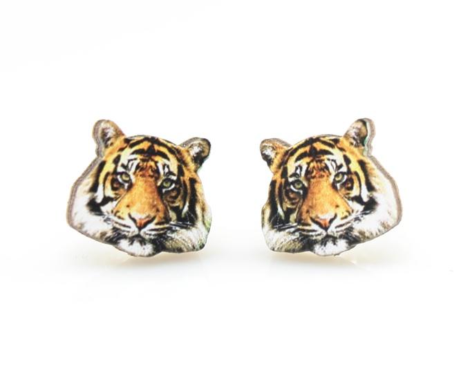 Tiger Stud Earrings 