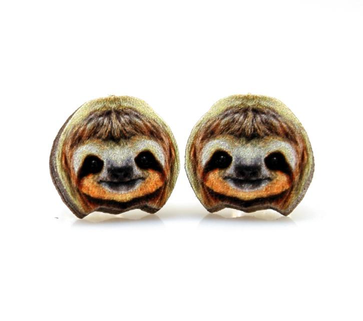 Sloth Stud Earrings 