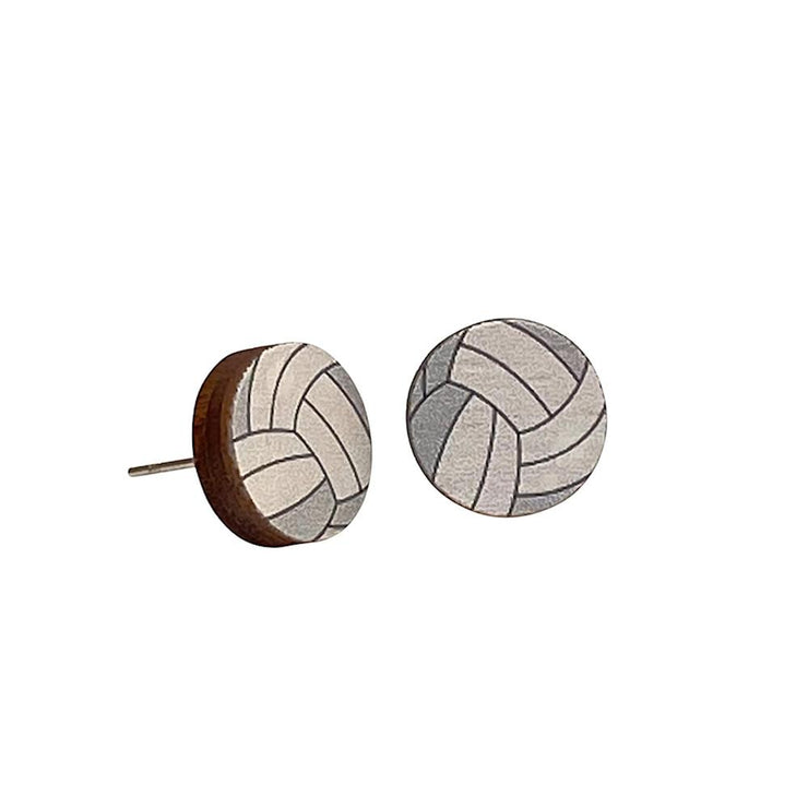 Volleyball Stud Earrings 