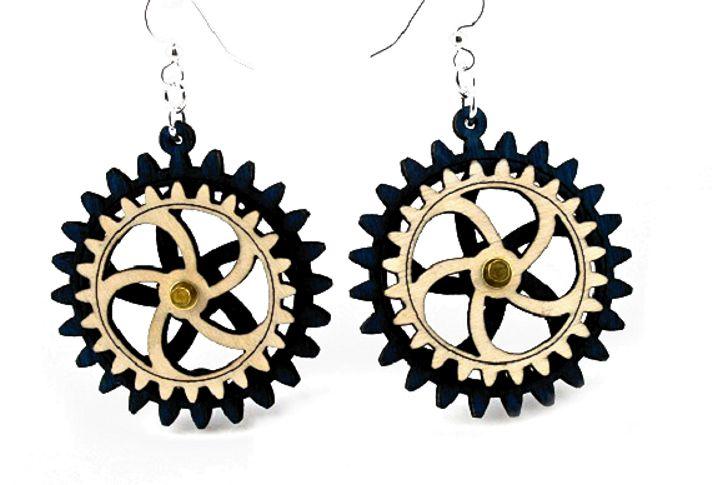 Kinetic Gear Earrings 5002A