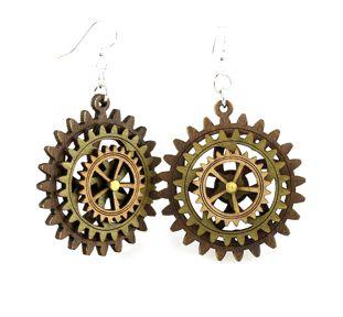 Kinetic Gear Earrings 5004I