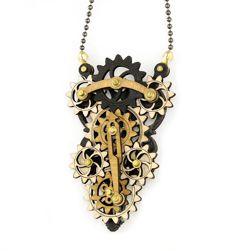 Kinetic Piston Gear Necklace 6002A