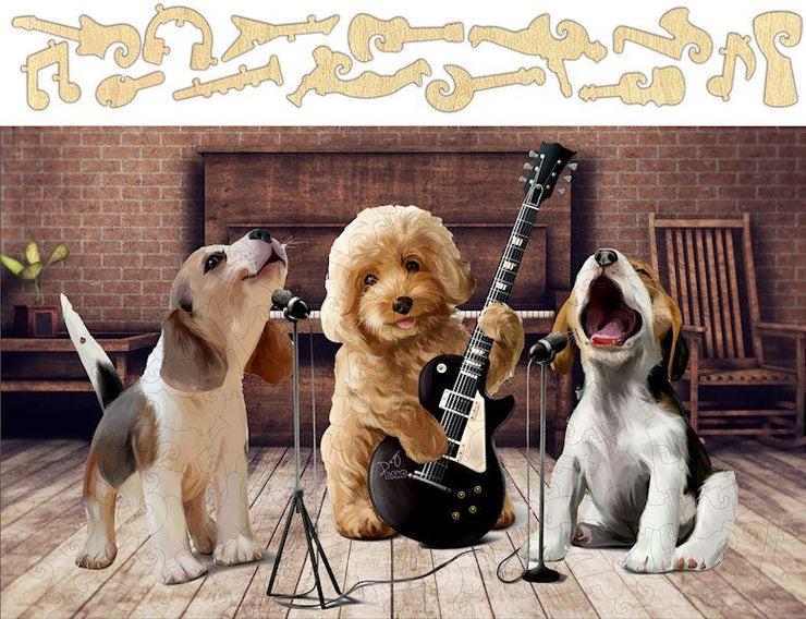 Puppy Band Jigsaw Puzzle 