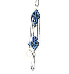 Block and Tackle Pulley Hook Necklace 7004B