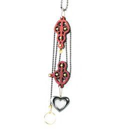 Block and Tackle Pulley Heart Necklace 7005C