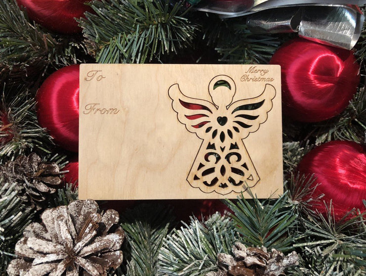 Angel Holiday Ornament Card 