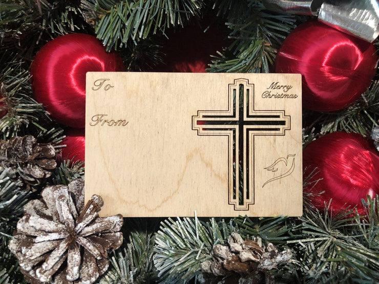 Christian Holiday Card with Pop-Out Ornament 