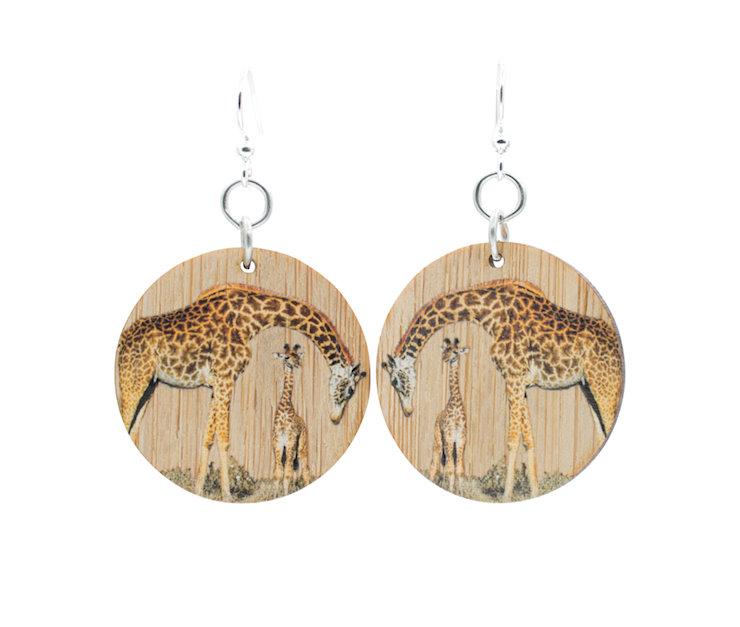 Giraffe Bamboo Earrings 