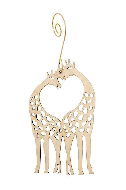 Giraffe Heart Ornament 