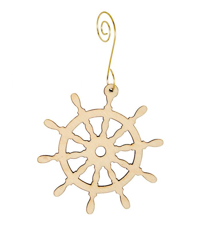 Ship Wheel Ornament 