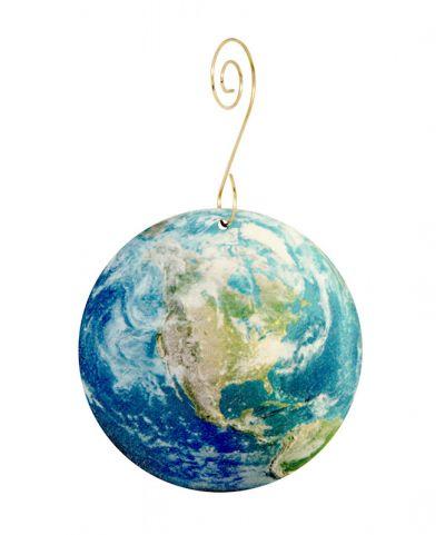 Mapped Earth Ornament 