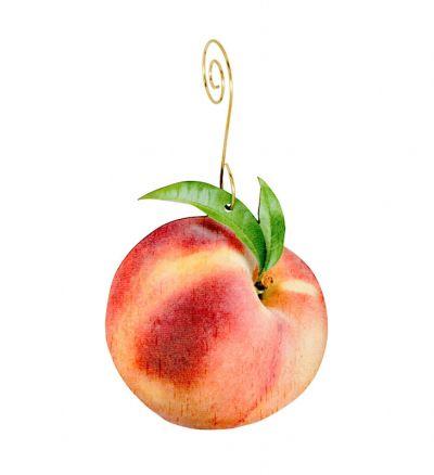 Peach Ornament 