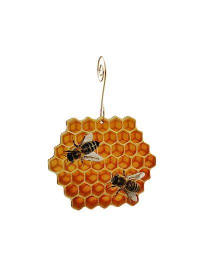 Honeybee Comb Ornament 
