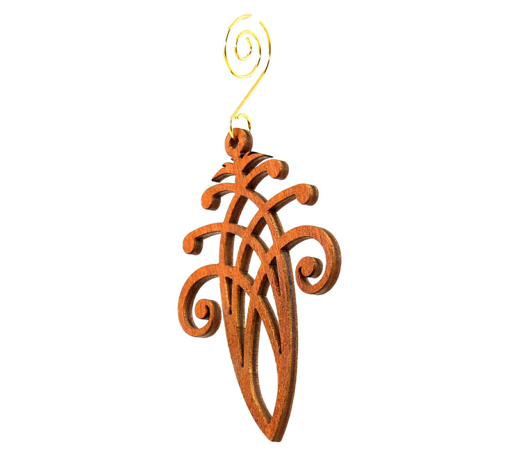 Fancy En laced Acorn Ornament 
