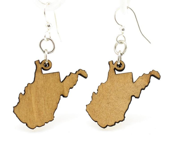 West Virginia State Earrings - S048