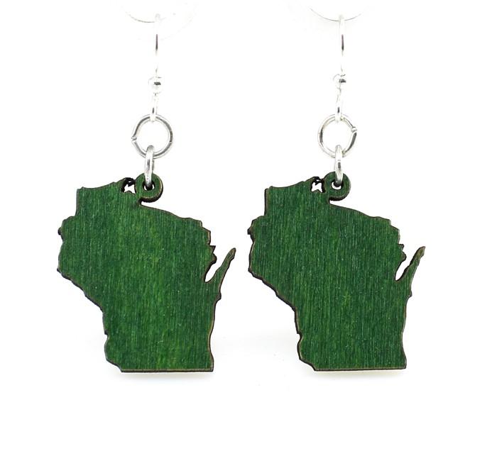Wisconsin State Earrings - S049