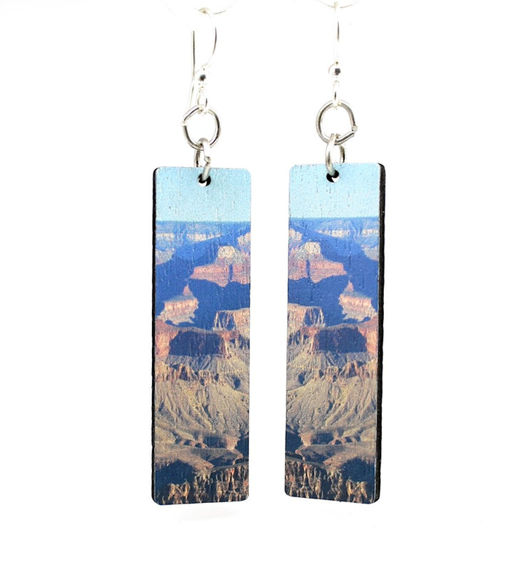 Grand Canyon Wood Earrings 