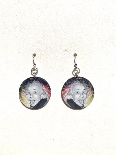 Funny Albert Einstein Earrings 