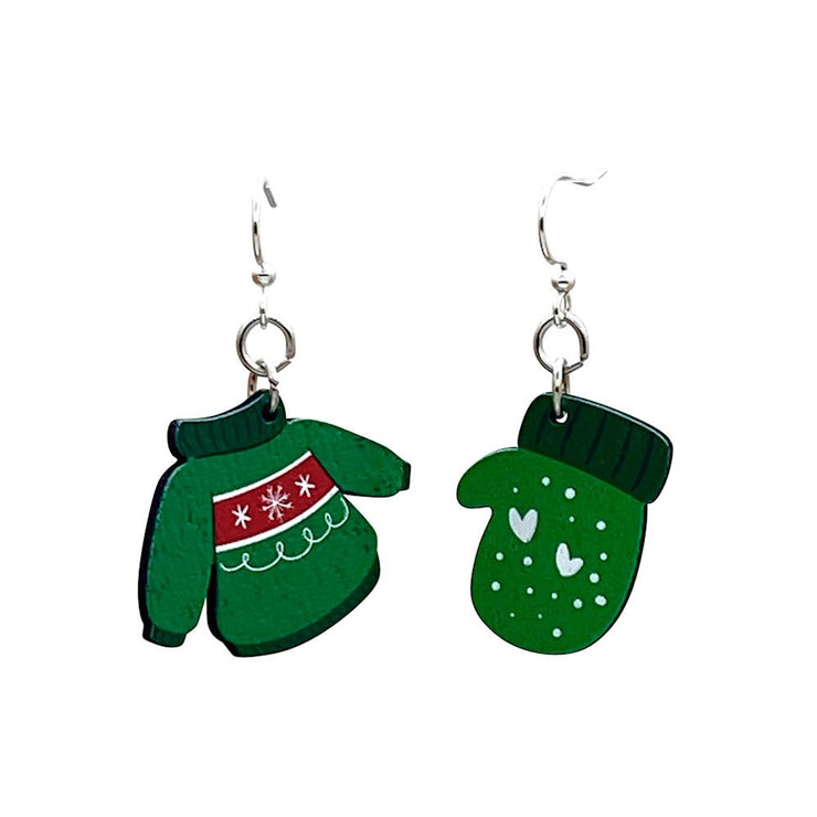 Christmas Sweater and Mittens Earrings 