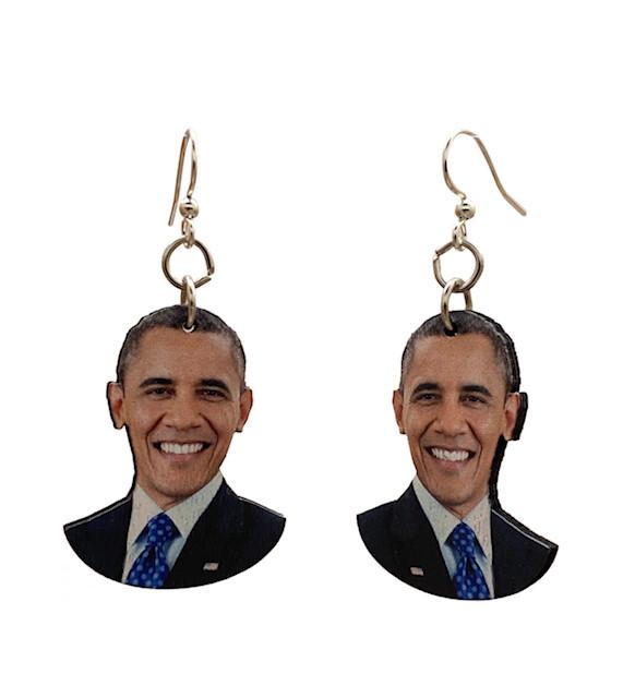 Barack Obama Earrings 