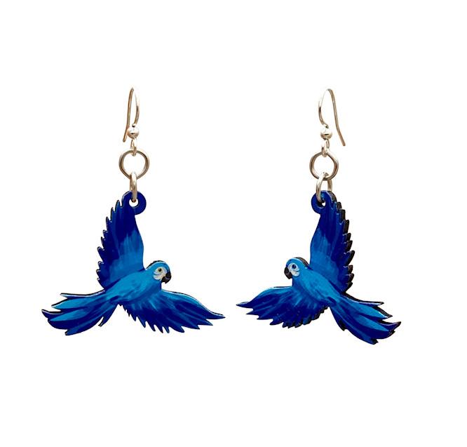 Blue Macaw Earrings 