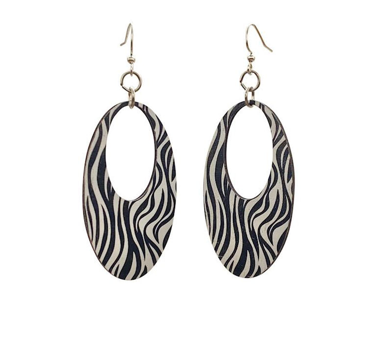 Zebra Print Earrings 