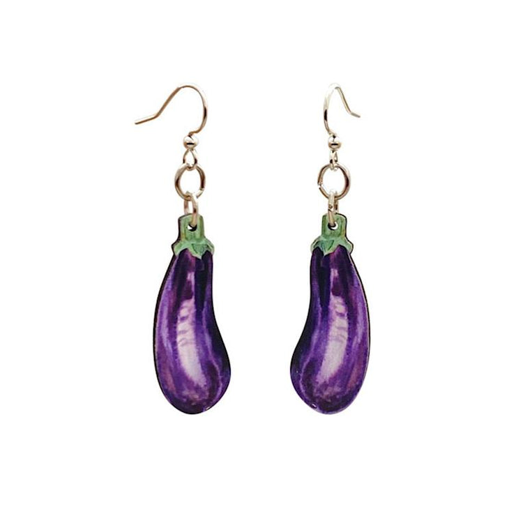 Eggplant Earrings 