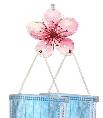 Cherry Blossom Ornamental Mask Holder 