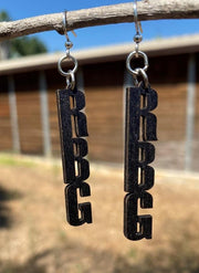 RBG Letter Earrings #T213